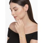 Buy Golden Peacock Gold-Toned Stainless Steel Gold-Plated Charm Bracelet - Purplle
