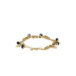 Buy Golden Peacock Gold-Toned Stainless Steel Gold-Plated Charm Bracelet - Purplle