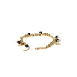 Buy Golden Peacock Gold-Toned Stainless Steel Gold-Plated Charm Bracelet - Purplle