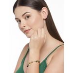 Buy Golden Peacock Gold-Toned Stainless Steel Gold-Plated Charm Bracelet - Purplle
