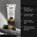 Buy WOW Skin Science Charcoal & Hyaluronic Acid Detox Face Scrub | Deeply Cleanses & Hydrates Skin | Unclogs Pores & Removes Blackheads | Controls Excess Oil | Improves Skin Elasticity- 100 ml - Purplle