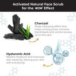 Buy WOW Skin Science Charcoal & Hyaluronic Acid Detox Face Scrub | Deeply Cleanses & Hydrates Skin | Unclogs Pores & Removes Blackheads | Controls Excess Oil | Improves Skin Elasticity- 100 ml - Purplle