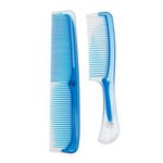 Buy TS Glass Finish Combs Pack Of 2 (Blue) - Purplle