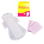 Buy PINQ POLKA Cotton Feel Sanitary Pads (XL) - 10 Premium Ultra Slim Sanitary Pads - Purplle