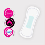 Buy PINQ POLKA 25 Daily Liners & 10 XL Sanitary Pads – Premium Ultra Slim Combo (All You Need Pack) - Purplle