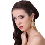 Buy Ferosh Zarmina Gold Drop Earrings - Purplle