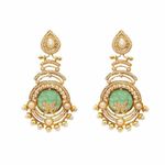 Buy Ferosh Zarmina Gold Drop Earrings - Purplle