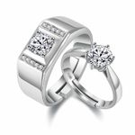 Buy Ferosh Coppia Couple Rings - Purplle