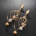 Buy Ferosh Golden Claribel Drop Earrings - Purplle