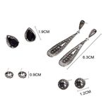 Buy Ferosh Astrid Oxidized Silver Earring Set - Purplle