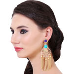 Buy Ferosh Imbali Tassel Dangler Earrings - Purplle