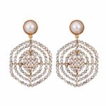 Buy Ferosh Asma Hexagonal Dangler Earrings - Purplle