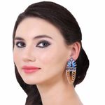 Buy Ferosh Azalea Dangler Earrings - Purplle