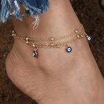 Buy Ferosh Mirielle Layered Anklet - Purplle