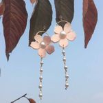 Buy Ferosh Fiorella Pink Pearl Earrings - Purplle