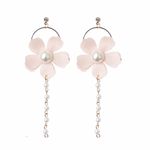 Buy Ferosh Fiorella Pink Pearl Earrings - Purplle