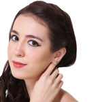 Buy Ferosh Trio Crystal Studs - Purplle