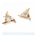 Buy Ferosh Trio Crystal Studs - Purplle