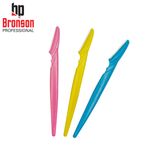 Buy Bronson Professional Eyebrow & face razor - pack of 3 | Reusable | Instant & painless hair removal | Suitable for eyebrow upper lip, chin | peach fuzz | stainless steel blade & firm grip | eyebrow razor | face razor - Purplle