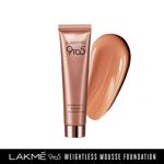 Buy Lakme 9 To 5 Weightless Mousse Foundation - Rose Honey (25 g) - Purplle