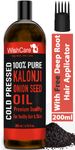 Buy Wishcare 100% Pure Cold Pressed Castor Oil & Kalonji Black Cumin Seed Oil (200 ml) Each - Purplle