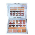 Buy Kiss Beauty 21 Colour Eyeshadow and Highlighter Palette (87067-02) - Purplle