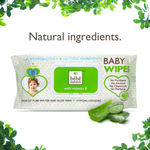 Buy Bebe Nature Natural Biodegredable Wet Baby Wipes With Pure Water, Aloe Vera & Vitamin E - Purplle