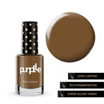 Buy Purplle Nail Lacquer, Brown, Creme - High On Poetry 1 (9 ml) - Purplle