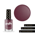 Buy Purplle Nail Lacquer, Purple, Matte - High On Coffee 9 | No streaks | Chip resistent | Long Lasting | One-swipe Application | Quick Drying | Highly Pigmented (9 ml) - Purplle