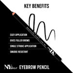 Buy NY Bae Brow-klyn Bridge Eye Brow Pencil| Black| For Fuller Brows| Smudge Free (1.4 g) - Purplle