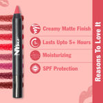 Buy NY Bae Mets Matte Lip Crayon | Satin Texture | Nude Pink | Enriched with Vitamin E - Gettin' Ready For The Catcher 24 (2.8 g) - Purplle