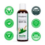 Buy Greenberry Organics Organic Neem Oil for Face, Body & Hair (100 ml) - Purplle