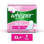 Buy Whisper Ultra Soft XL Plus Sanitary Pads 7 count - Purplle