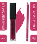 Buy Arezia Matte Me Ultra Smooth Matte Lipstick Lipcream (Cochineal Pink) & Camelon Lip Liner (Fuchsia Pink) - Purplle