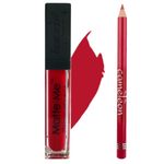 Buy Arezia Matte Me Ultra Smooth Matte Lipstick Lipcream (Golden Red) & Camelon Lip Liner (Maple Red) - Purplle