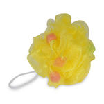 Buy Gorgio Professional Lemon Yellow Bath Loofah Infused With Foaming Cube Color May Vary - Purplle