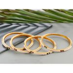 Buy Kord Store Fashion Jewellery Traditional Gold Plated Bangles Set for Girls and Women. Four Bangales (KSBAN50006) - Purplle