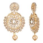 Buy Kord Store Traditional Gold Plated Diamond Earrings for Girls & Women. One Pair Of Earring (KSEAR70009) - Purplle