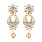 Buy Kord Store Traditional Gold Plated Diamond Earrings for Girls & Women. One Pair Of Earring (KSEAR70010) - Purplle