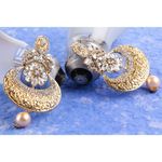 Buy Kord Store Traditional Gold Plated Diamond Earrings for Girls & Women. One Pair Of Earring (KSEAR70015) - Purplle