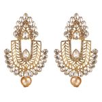 Buy Kord Store Traditional Gold Plated Diamond Earrings for Girls & Women. One Pair Of Earring (KSEAR70016) - Purplle