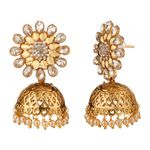 Buy Kord Store Traditional Gold Plated Diamond Earrings for Girls & Women. One Pair Of Earring (KSEAR70019) - Purplle