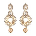 Buy Kord Store Traditional Gold Plated Diamond Earrings for Girls & Women. One Pair Of Earring (KSEAR70021) - Purplle