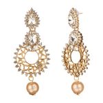 Buy Kord Store Traditional Gold Plated Diamond Earrings for Girls & Women. One Pair Of Earring (KSEAR70021) - Purplle