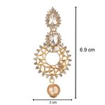 Buy Kord Store Traditional Gold Plated Diamond Earrings for Girls & Women. One Pair Of Earring (KSEAR70021) - Purplle