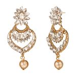 Buy Kord Store Traditional Gold Plated Diamond Earrings for Girls & Women. One Pair Of Earring (KSEAR70022) - Purplle