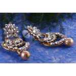 Buy Kord Store Traditional Gold Plated Diamond Earrings for Girls & Women. One Pair Of Earring (KSEAR70022) - Purplle