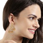 Buy Kord Store Traditional Gold Plated Diamond Earrings for Girls & Women. One Pair Of Earring (KSEAR70023) - Purplle