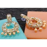 Buy Kord Store Traditional Gold Plated Diamond Earrings for Girls & Women. One Pair Of Earring (KSEAR70024) - Purplle