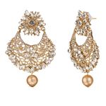 Buy Kord Store Traditional Gold Plated Diamond Earrings for Girls & Women. One Pair Of Earring (KSEAR70029) - Purplle